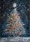 Christmas Tree Diamond Painting Kit for Adults – 5D Full Round Drill Snowflake Diamond Art for Beginners – DIY Winter Holiday Gem Dot Craft for Home Wall Decor – 12x16 Inch